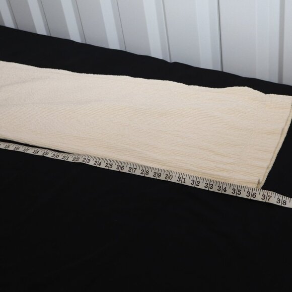 by Anthropologie Women's Wide Leg Corduroy Pants Size 12T Tall Cream Soft NWT - Picture 9 of 10